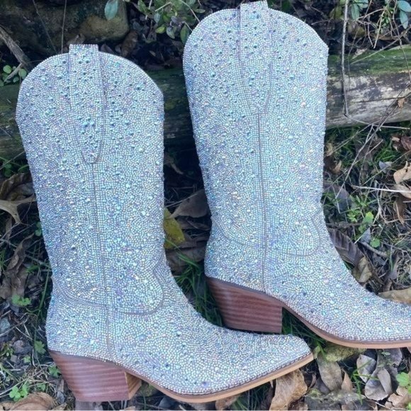 Rhinestone Cowboy Boots Nashville Bash Mid Calf - Picture 6 of 9